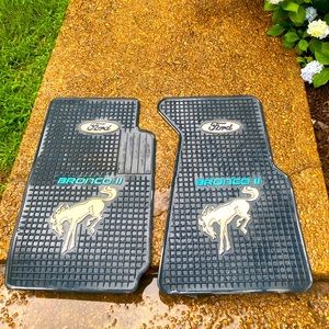 Blue Bronco II floor mats